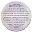 1 oz Silver Colorized Round - APMEX (Ten Commandments, Lavender)
