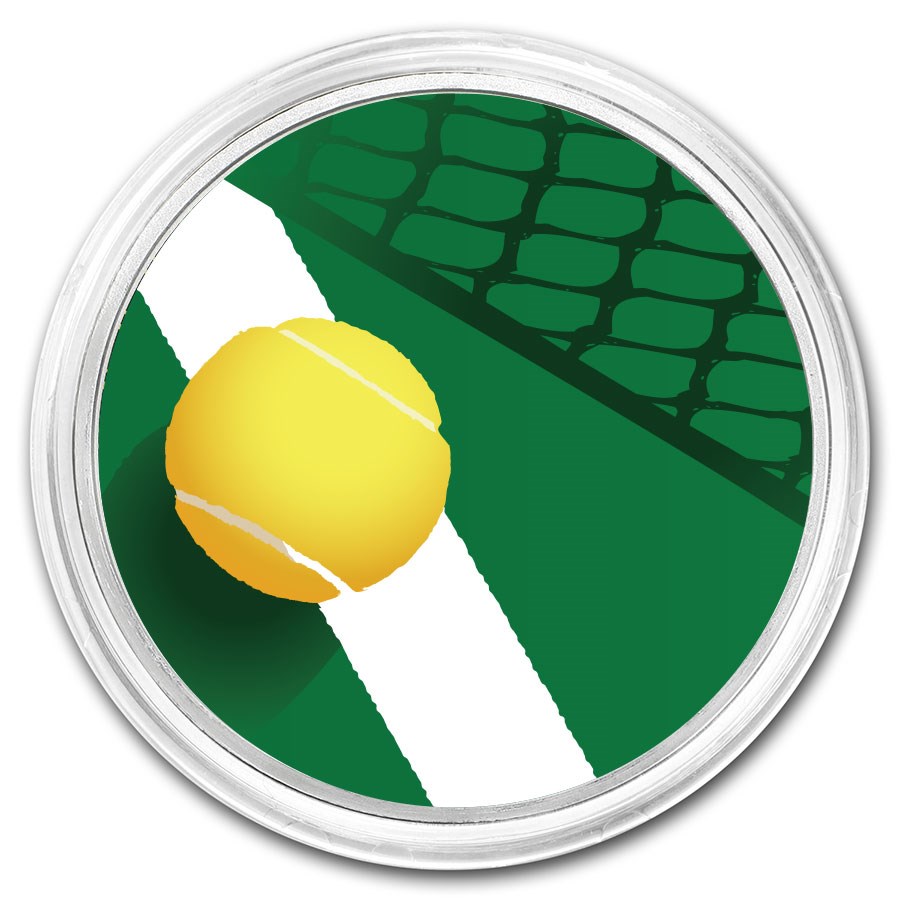 1 oz Silver Colorized Round - APMEX (Tennis)
