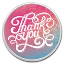 1 oz Silver Colorized Round - APMEX (Thank You - Elegant)