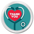 1 oz Silver Colorized Round - APMEX (Thank You, Healthcare)