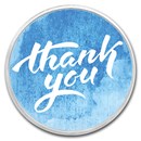 1 oz Silver Colorized Round - APMEX (Thank You - Sky Blue)