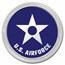 1 oz Silver Colorized Round - APMEX (U.S. Air Force, Blue)