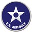 1 oz Silver Colorized Round - APMEX (U.S. Air Force, Blue)