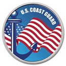 1 oz Silver Colorized Round - APMEX (U.S. Coast Guard)