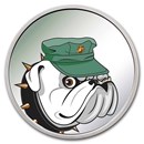 1 oz Silver Colorized Round - APMEX (U.S. Marines, Bulldog)