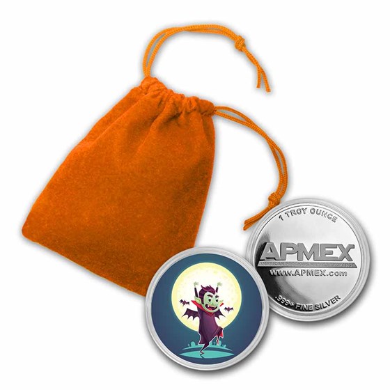 1 oz Silver Colorized Round - APMEX (Vampire) 1 oz Silver Colorized Round - APMEX (Vampire)