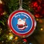 1 oz Silver Colorized Round - Blue Merry Christmas Santa