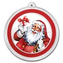 1 oz Silver Colorized Round - Cheery Santa Claus