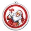 1 oz Silver Colorized Round - Cheery Santa Claus