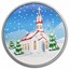 1 oz Silver Colorized Round - "Christmas Begins with Christ"