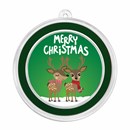 1 oz Silver Colorized Round - Merry Christmas, Reindeer