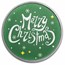 1 oz Silver Colorized Round - Merry Christmas Santa & Reindeer