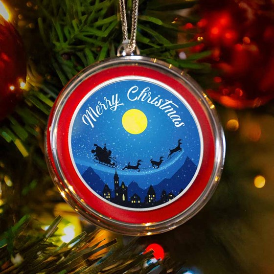 1 oz Silver Colorized Round - Merry Christmas 1 oz Silver Colorized Round - Merry Christmas