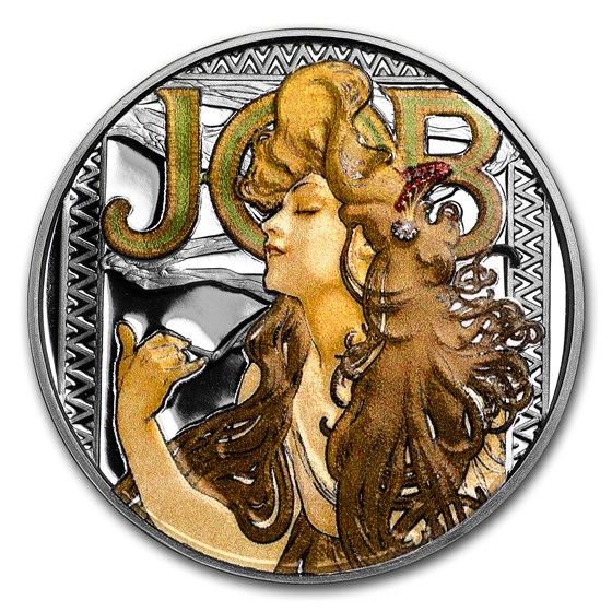 1 oz Silver Colorized Round - Mucha Series (JOB) 1 oz Silver Colorized Round - Mucha Series (JOB)