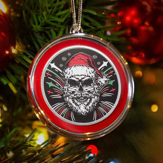1 oz Silver Colorized Round - Naughty Santa 1 oz Silver Colorized Round - Naughty Santa