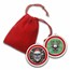 1 oz Silver Colorized Round - Naughty Santa