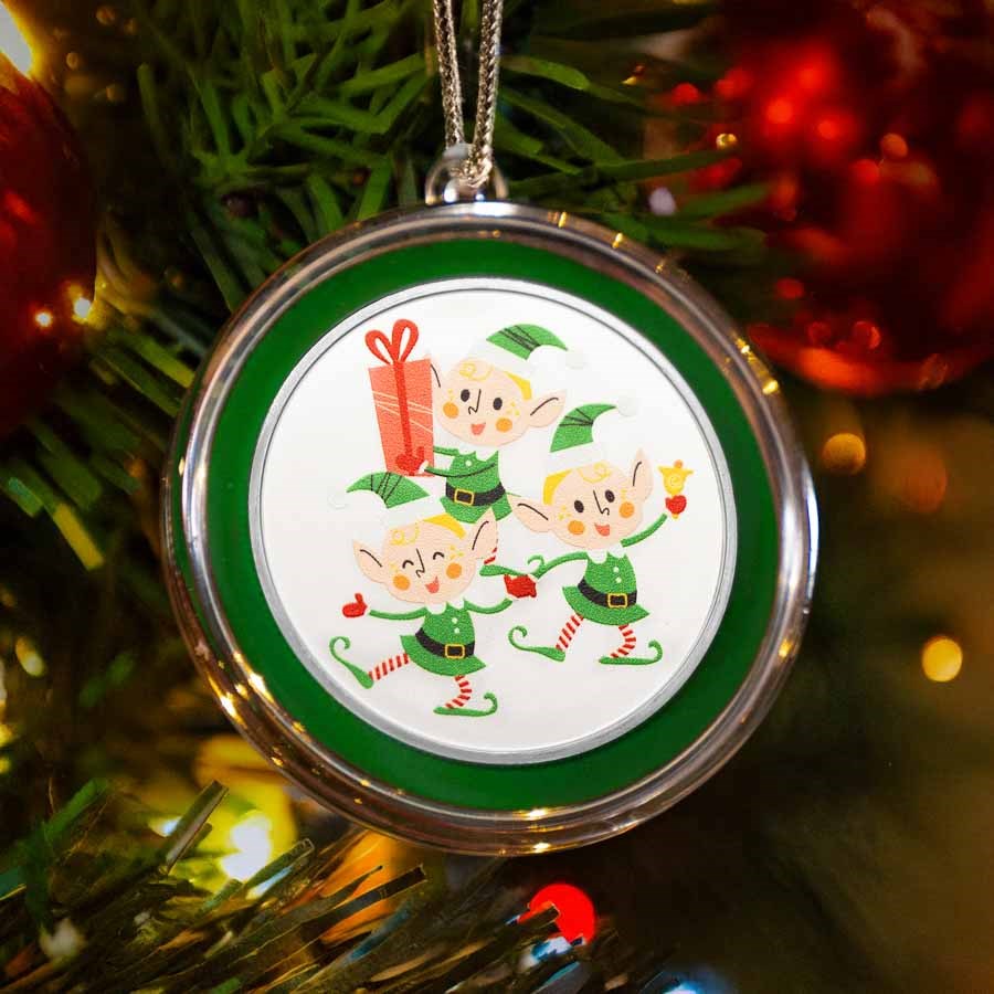 1 oz Silver Colorized Round - Official Elf Crew
