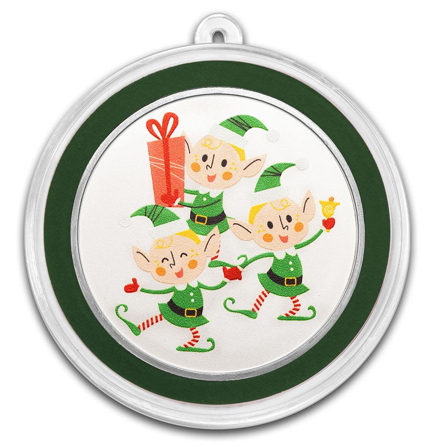 1 oz Silver Colorized Round - Official Elf Crew