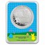 1 oz Silver Colorized Round - PEEPS® Easter Basket in TEP
