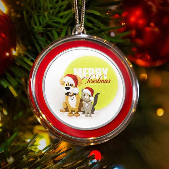 1 oz Silver Colorized Round - Santa Paws, Please Stop Here 1 oz Silver Colorized Round - Santa Paws, Please Stop Here