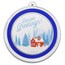 1 oz Silver Colorized Round - Season Greetings Snowman