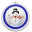 1 oz Silver Colorized Round - Season Greetings Snowman