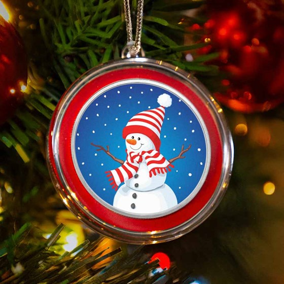 1 oz Silver Colorized Round - Snowman