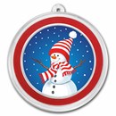 1 oz Silver Colorized Round - Snowman