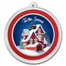 1 oz Silver Colorized Round - 'Tis The Season House