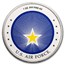 1 oz Silver Colorized Round - U.S. Air Force (In TEP)