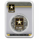 1 oz Silver Colorized Round - U.S. Army Logo ACU (In TEP)