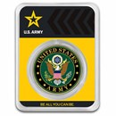 1 oz Silver Colorized Round - U.S. Army Seal (In TEP)