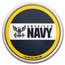 1 oz Silver Colorized Round - United States Navy Emblem