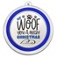 1 oz Silver Colorized Round - We Woof You A Merry Christmas
