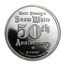 1 oz Silver - Disney's Snow White 50th Anniv (Dopey, w/Box & COA)