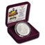 1 oz Silver - Disney's Snow White 50th Anniv (Sleepy w/Box & COA)