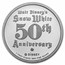 1 oz Silver - Disney's Snow White 50th (Hunter/Queen w/Box & COA)