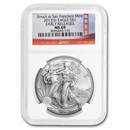 1 oz Silver Eagle MS-69 NGC (Random Year/Signature, ER/FR)