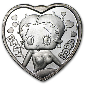 Buy 1 oz Silver Heart - Betty Boop | APMEX