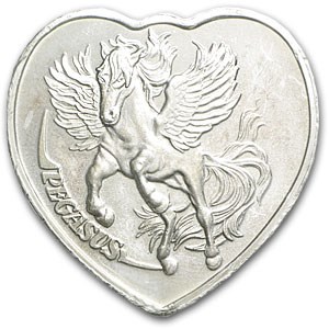 1 oz Silver Heart - For Someone Special (Pegasus) 1 oz Silver Heart - For Someone Special (Pegasus)