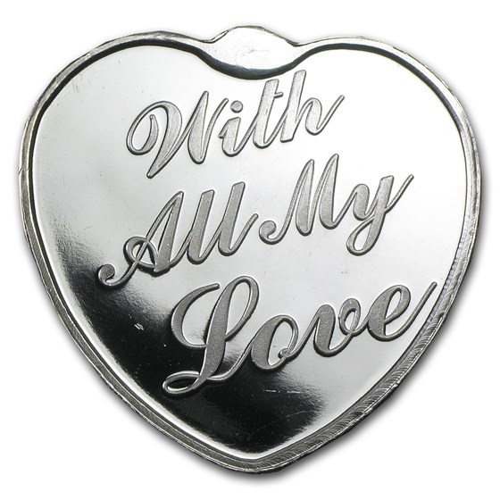 1 oz Silver Heart - With All My Love (In capsule) 1 oz Silver Heart - With All My Love (In capsule)