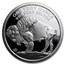 1 oz Silver High Relief Round - Buffalo