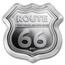 1 oz Silver - Icons of Route 66 Shield (Illinois Gemini Giant)