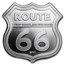 1 oz Silver - Icons of Route 66 Shield (Illinois Gemini Giant)
