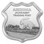 1 oz Silver - Icons of Route 66 Shield (Jack Rabbit Trading Post)
