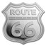 1 oz Silver - Icons of Route 66 Shield (Kansas Rainbow Bridge)