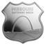 1 oz Silver - Icons of Route 66 Shield (Missouri Gateway Arch)