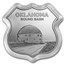 1 oz Silver - Icons of Route 66 Shield (Oklahoma Round Barn)