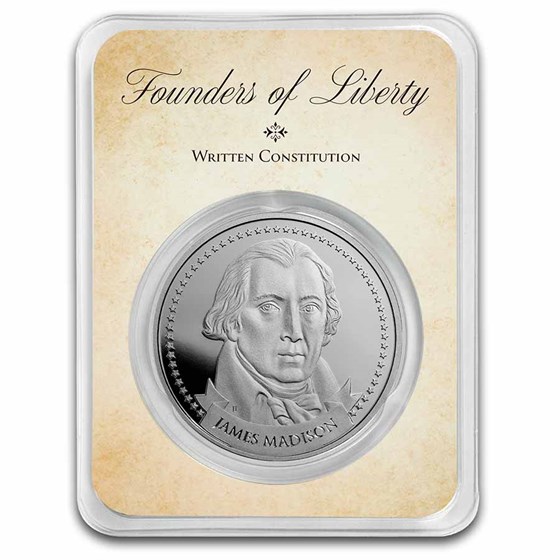 1 oz Silver in TEP - Founders: Madison | A Written Constitution 1 oz Silver in TEP - Founders: Madison | A Written Constitution