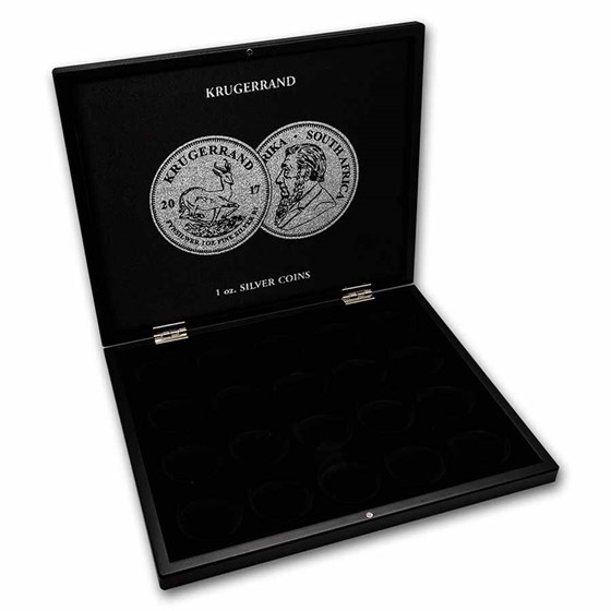 1 oz Silver Krugerrand 20-Piece Black Presentation Box 1 oz Silver Krugerrand 20-Piece Black Presentation Box